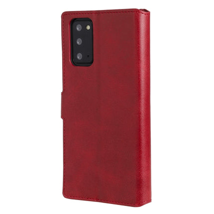 For Samsung Galaxy Note 20 Classic Calf Texture PU + TPU Horizontal Flip Leather Case, with Holder & Card Slots & Wallet(Red)-garmade.com