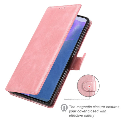 For Samsung Galaxy Note 20 Classic Calf Texture PU + TPU Horizontal Flip Leather Case, with Holder & Card Slots & Wallet(Rose Gold)-garmade.com