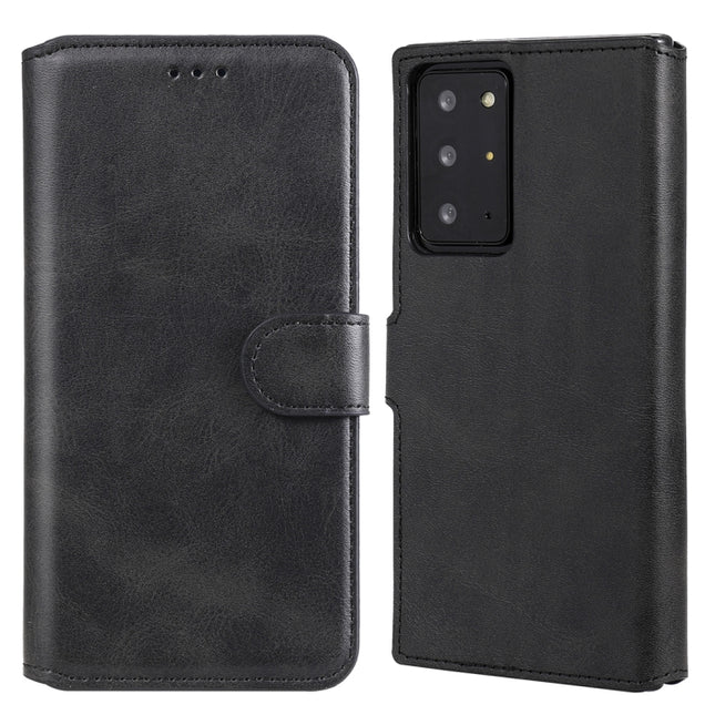 For Samsung Galaxy Note 20 Ultra Classic Calf Texture PU + TPU Horizontal Flip Leather Case, with Holder & Card Slots & Wallet(Black)-garmade.com