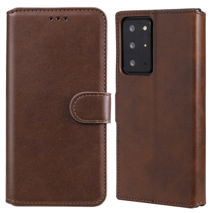 For Samsung Galaxy Note 20 Ultra Classic Calf Texture PU + TPU Horizontal Flip Leather Case, with Holder & Card Slots & Wallet(Brown)-garmade.com