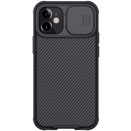 For iPhone 12 mini NILLKIN Black Mirror Pro Series Camshield Full Coverage Dust-proof Scratch Resistant Phone Case(Black)-garmade.com