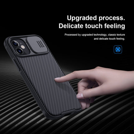 For iPhone 12 mini NILLKIN Black Mirror Pro Series Camshield Full Coverage Dust-proof Scratch Resistant Phone Case(Black)-garmade.com