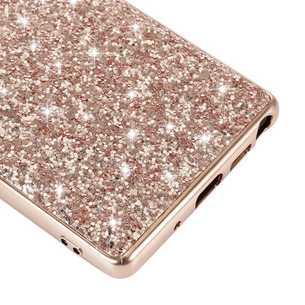 For Samsung Galaxy Note20 Ultra Glitter Powder Shockproof TPU Protective Case(Rose Gold)-garmade.com