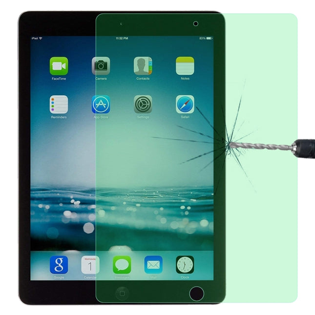 For iPad 9.7 2018 9H 2.5D Eye Protection Green Light Explosion-proof Tempered Glass Film-garmade.com