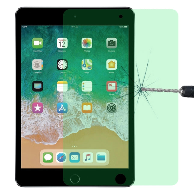For iPad Mini 2019 & 4 9H 2.5D Eye Protection Green Light Explosion-proof Tempered Glass Film-garmade.com