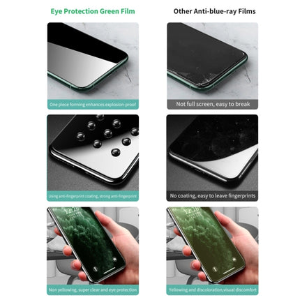 For iPad 9.7 (2018) 2 PCS 9H 2.5D Eye Protection Green Light Explosion-proof Tempered Glass Film-garmade.com