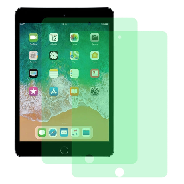 For iPad Mini 2019 & 4 2 PCS 9H 2.5D Eye Protection Green Light Explosion-proof Tempered Glass Film-garmade.com