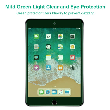 For iPad Mini 2019 & 4 2 PCS 9H 2.5D Eye Protection Green Light Explosion-proof Tempered Glass Film-garmade.com