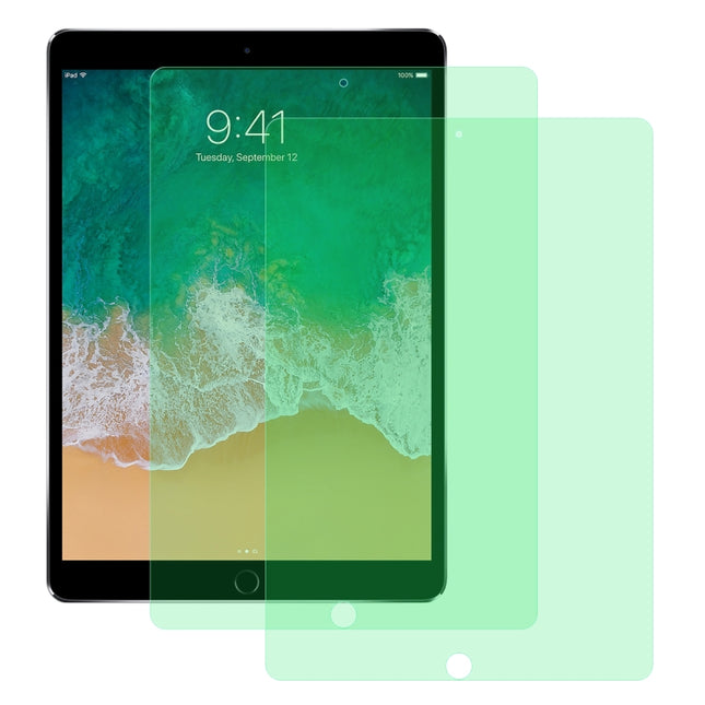 For iPad Pro 10.5 inch 2 PCS 9H 2.5D Eye Protection Green Light Explosion-proof Tempered Glass Film-garmade.com
