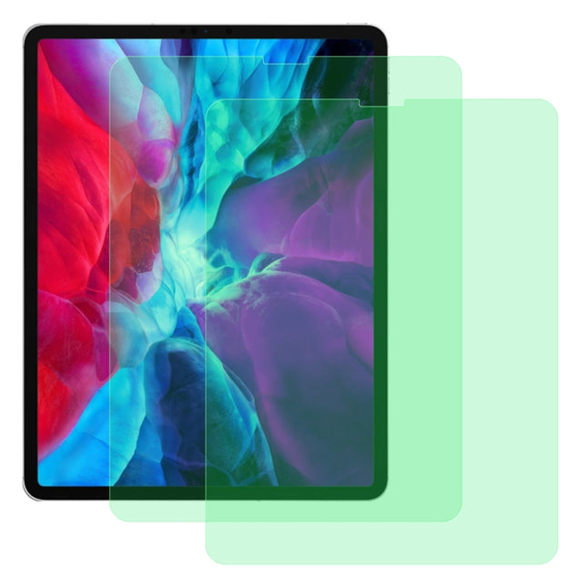 For iPad Pro 12.9 inch (2020) 2 PCS 9H 2.5D Eye Protection Green Light Explosion-proof Tempered Glass Film-garmade.com