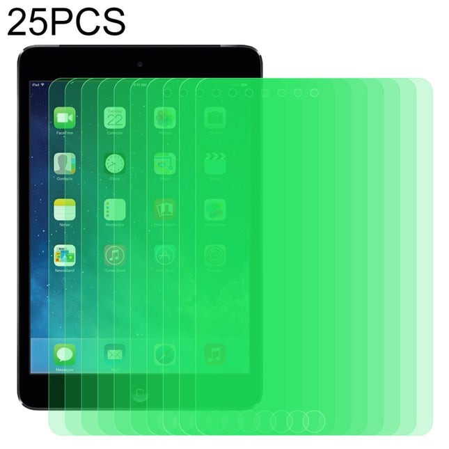 For iPad Mini 3 & 2 25 PCS 9H 2.5D Eye Protection Green Light Explosion-proof Tempered Glass Film-garmade.com