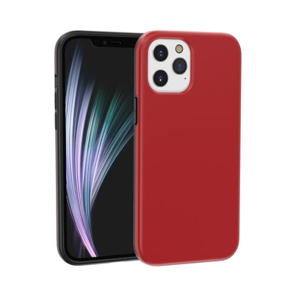 For iPhone 12 mini Shockproof Terminator Style Solid Color Protective Case(Red)-garmade.com
