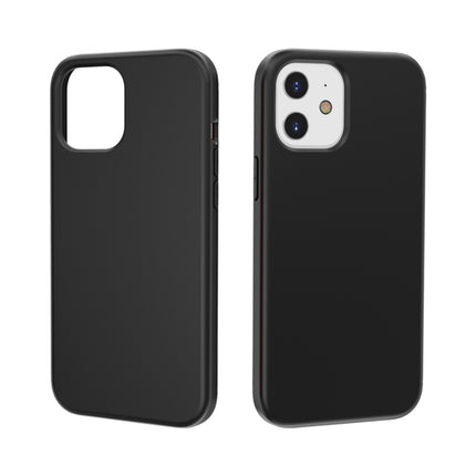 For iPhone 12 / 12 Pro Shockproof Terminator Style Solid Color Protective Case(Black)-garmade.com