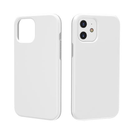 For iPhone 12 / 12 Pro Shockproof Terminator Style Solid Color Protective Case(White)-garmade.com