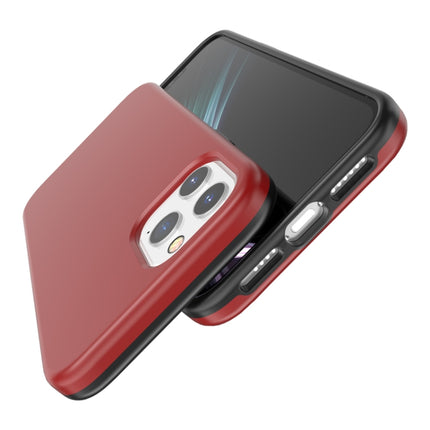 For iPhone 12 Pro Max Shockproof Terminator Style Solid Color Protective Case(Red)-garmade.com