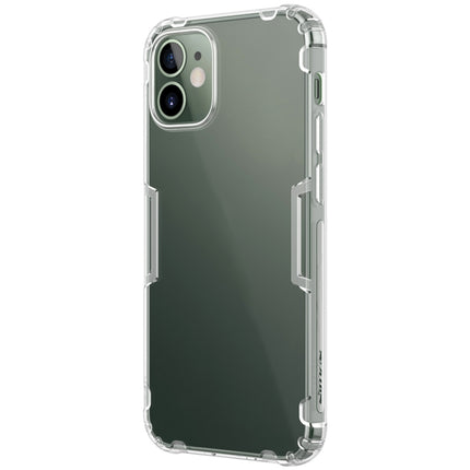 For iPhone 12 mini NILLKIN Nature TPU Transparent Soft Protective Case(White)-garmade.com