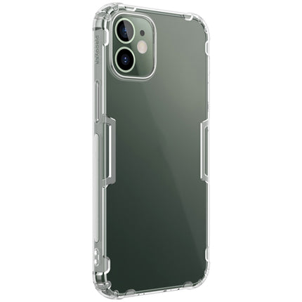 For iPhone 12 mini NILLKIN Nature TPU Transparent Soft Protective Case(White)-garmade.com