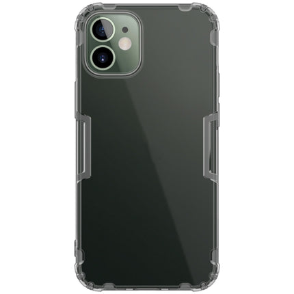 For iPhone 12 mini NILLKIN Nature TPU Transparent Soft Protective Case(Grey)-garmade.com