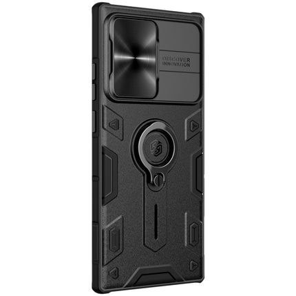 For Samsung Galaxy Note 20 Ultra NILLKIN Shockproof CamShield Armor Protective Case with Invisible Ring Holder(Black)-garmade.com