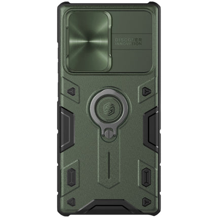 For Samsung Galaxy Note 20 Ultra NILLKIN Shockproof CamShield Armor Protective Case with Invisible Ring Holder(Green)-garmade.com