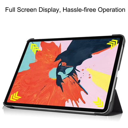 For iPad Air 2022 / 2020 10.9 Colored Drawing Horizontal Flip Leather Case with Three-folding Holder & Sleep / Wake-up Function(Big Eye Me)-garmade.com