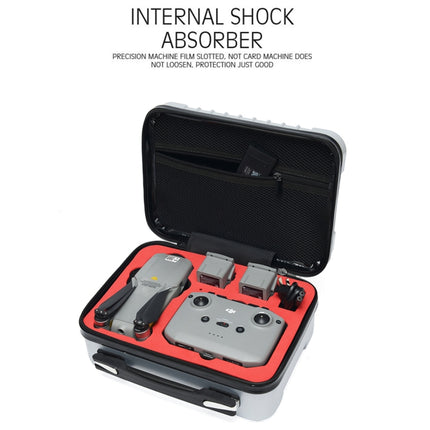 For DJI Mavic Air 2 Shockproof Portable ABS Suitcase Storage Bag Protective Box(Black)-garmade.com
