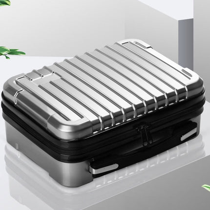 For DJI Mavic Air 2 Shockproof Portable ABS Suitcase Storage Bag Protective Box(Silver)-garmade.com