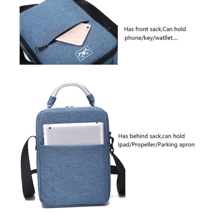 For DJI Mavic Air 2 Portable Oxford Cloth Shoulder Storage Bag Protective Box(Blue Red)-garmade.com