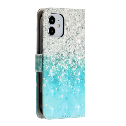 For iPhone 12 / 12 Pro 3D Painted Pattern Horizontal Flip Leather Case with Holder & Card Slots & Photo Frame & Wallet(Sea Water Sand)-garmade.com