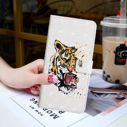 For iPhone 12 Pro Max 3D Painted Pattern Horizontal Flip Leather Case with Holder & Card Slots & Photo Frame & Wallet(Tiger)-garmade.com