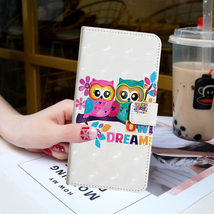 For iPhone 12 Pro Max 3D Painted Pattern Horizontal Flip Leather Case with Holder & Card Slots & Photo Frame & Wallet(Couple Cat)-garmade.com
