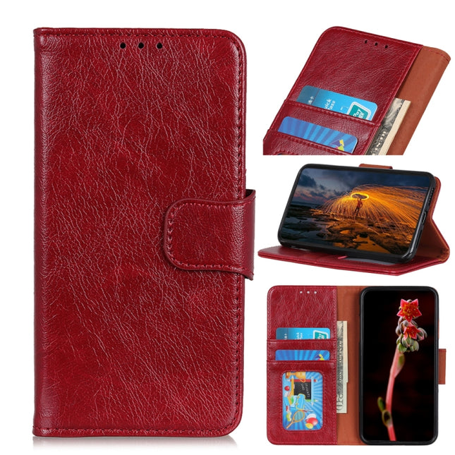 For Samsung Galaxy S20 Ultra Nappa Texture Horizontal Flip Leather Case with Holder & Card Slots & Wallet(Red)-garmade.com