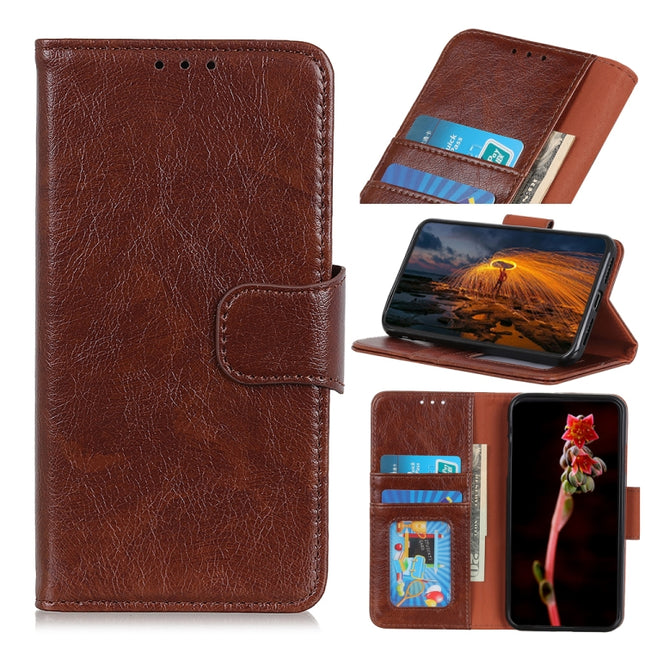 For Samsung Galaxy S20 Ultra Nappa Texture Horizontal Flip Leather Case with Holder & Card Slots & Wallet(Brown)-garmade.com