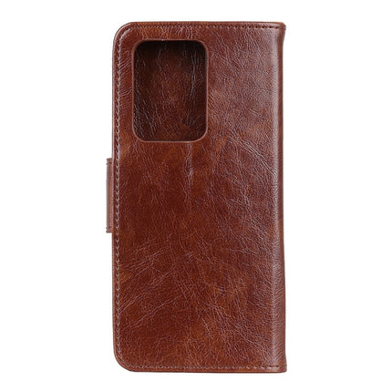 For Samsung Galaxy S20 Ultra Nappa Texture Horizontal Flip Leather Case with Holder & Card Slots & Wallet(Brown)-garmade.com