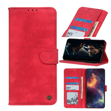 For Samsung Galaxy Note20 Ultra Antelope Texture Magnetic Buckle Horizontal Flip PU Leather Case with Card Slots & Wallet & Holder(Red)-garmade.com