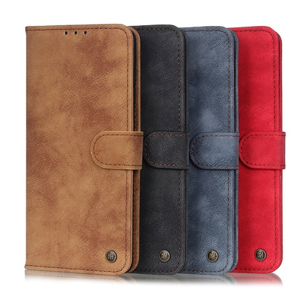 For Samsung Galaxy Note20 Ultra Antelope Texture Magnetic Buckle Horizontal Flip PU Leather Case with Card Slots & Wallet & Holder(Red)-garmade.com