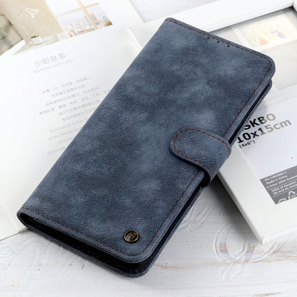 For Samsung Galaxy Note20 Ultra Antelope Texture Magnetic Buckle Horizontal Flip PU Leather Case with Card Slots & Wallet & Holder(Blue)-garmade.com
