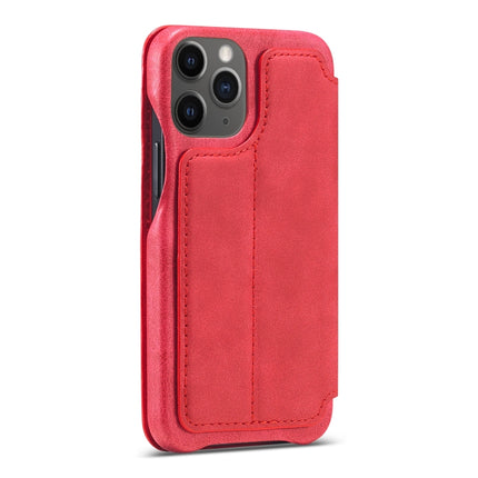 For iPhone 12 mini LC.IMEEKE Hon Ancient Series Horizontal Flip Leather Case with Holder & Card Slot(Red)-garmade.com