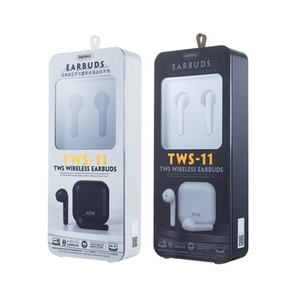 REMAX TWS-11 Bluetooth 5.0 True Wireless Bluetooth Stereo Music Earphone with Charging Box(Black)-garmade.com