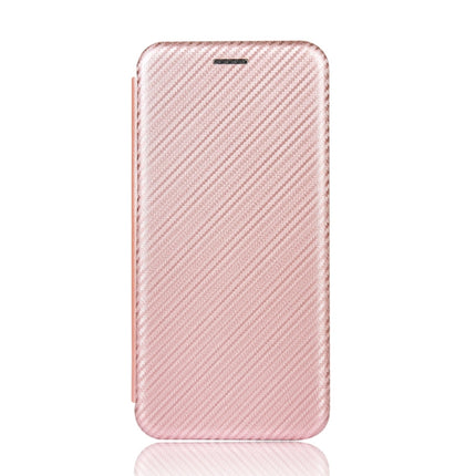 For Samsung Galaxy S20 Plus Carbon Fiber Texture Horizontal Flip TPU + PC + PU Leather Case with Rope & Card Slot(Pink)-garmade.com