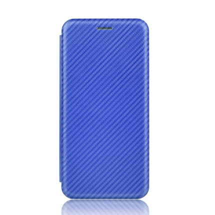 For Samsung Galaxy S20 Plus Carbon Fiber Texture Horizontal Flip TPU + PC + PU Leather Case with Rope & Card Slot(Blue)-garmade.com