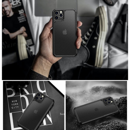 For iPhone 11 Pro iPAKY Pioneer Series Carbon Fiber Texture Shockproof TPU + PC Case(Black)-garmade.com