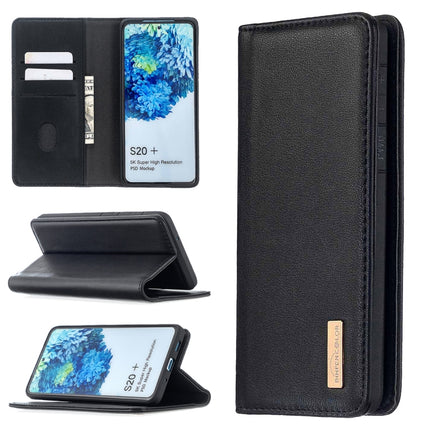 For Samsung Galaxy S20+ 2 in 1 Detachable Magnetic Horizontal Flip Genuine Leather Case with Holder & Card Slots & Wallet(Black)-garmade.com