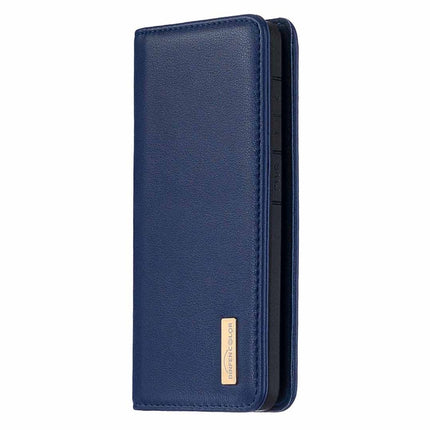 For Samsung Galaxy S20 Ultra 2 in 1 Detachable Magnetic Horizontal Flip Genuine Leather Case with Holder & Card Slots & Wallet(Blue)-garmade.com