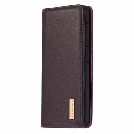 For Samsung Galaxy S20 Ultra 2 in 1 Detachable Magnetic Horizontal Flip Genuine Leather Case with Holder & Card Slots & Wallet(Dark Brown)-garmade.com