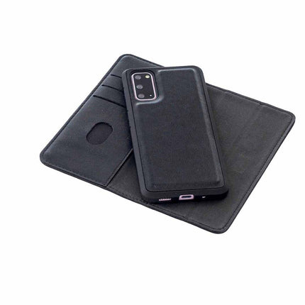 For Samsung Galaxy S20 2 in 1 Detachable Magnetic Horizontal Flip Genuine Leather Case with Holder & Card Slots & Wallet(Black)-garmade.com
