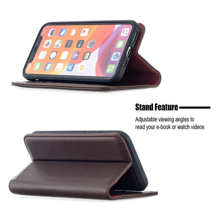 For iPhone 11 Pro 2 in 1 Detachable Magnetic Horizontal Flip Genuine Leather Case with Holder & Card Slots & Wallet(Dark Brown)-garmade.com
