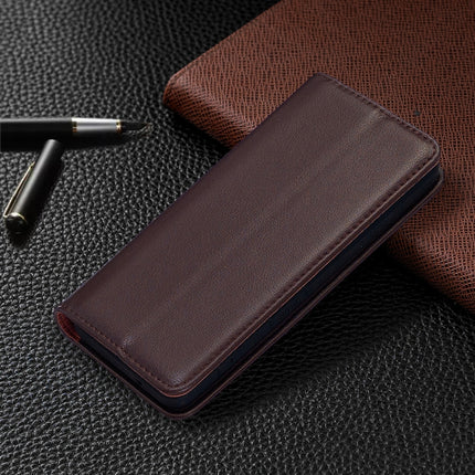 For iPhone 11 Pro 2 in 1 Detachable Magnetic Horizontal Flip Genuine Leather Case with Holder & Card Slots & Wallet(Dark Brown)-garmade.com