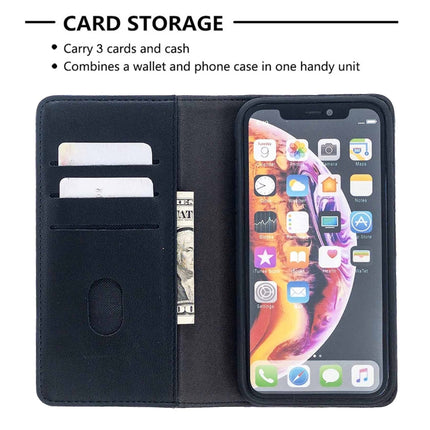For iPhone XR 2 in 1 Detachable Magnetic Horizontal Flip Genuine Leather Case with Holder & Card Slots & Wallet(Black)-garmade.com