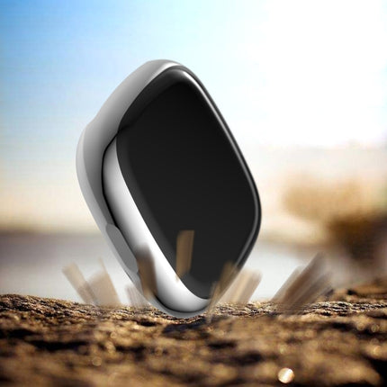For Fitbit Versa 3 / Versa Sense Plating Full Package TPU Protective Case(Silver)-garmade.com